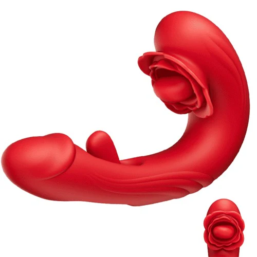 Tarzanee- Rose Rotation Tongue Licking Flapping Vibrator