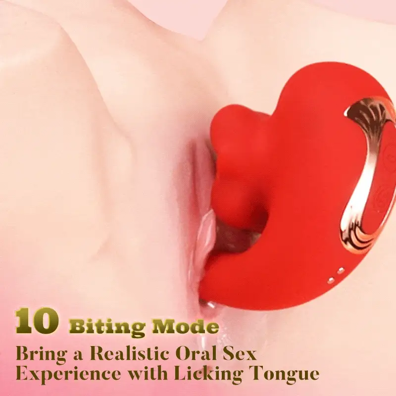 Tarzanee - Tongue Licking Vibrator with 10 Biting Clitoral Stimulators