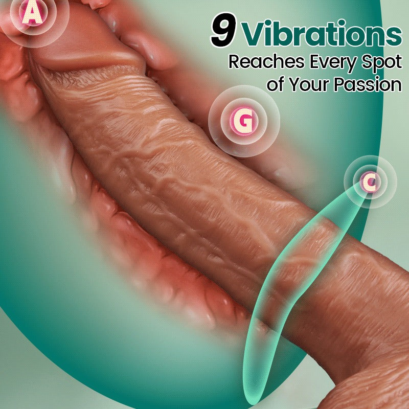 Tarzanee - 9 Vibration Strap-on Dildo for Gay Lesbian Couple Play