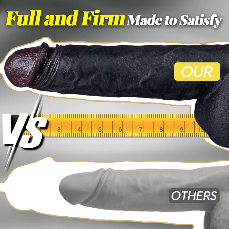 Tarzanee- 3 Thrusting 9 Vibration Heating Big Brown Dildo Tattooed Men