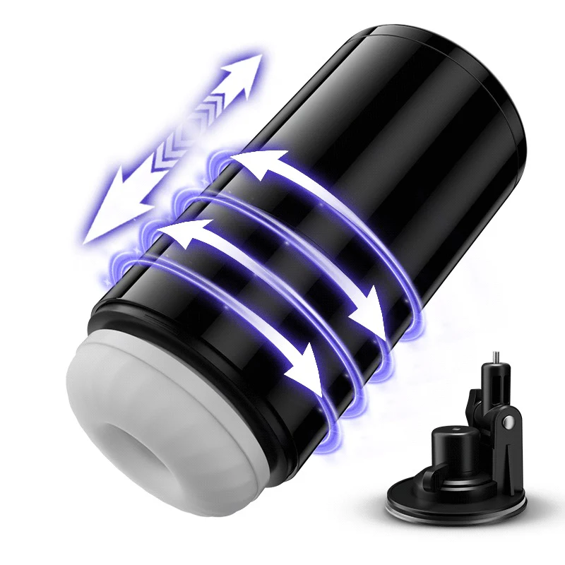 ��7 Tage! Kostenlose Lieferung��Lightspeed - 4 in 1 Masturbator Cup  7 Thrutings & 7 Rotatings  Suction Cup Mount  Magnetic Inner Liner