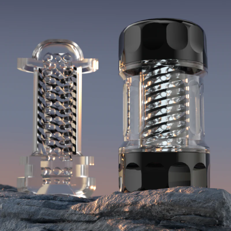 Tarzanee - Galaku  Manual Spiral Suction Male Stroker with Textured Sleeve