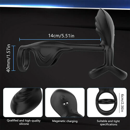 Tarzanee - Couple Use APP Control 10 Vibrating Male Silicone Penis Ring