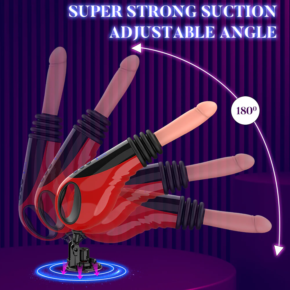 Tarzanee - 9 Thrusting Vibrating Heating Dildo Sex Machine