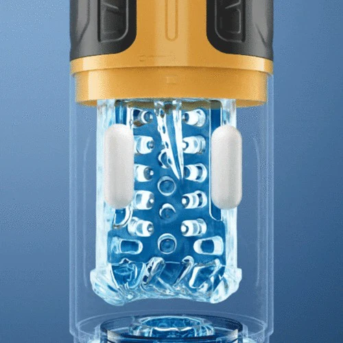 CREAMPIE - 5 IN 1 Licking Massage Thrust Rotation Vibrating Burst Stroker