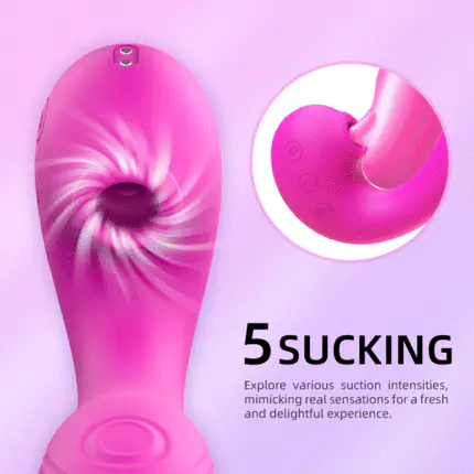 TRIPLE AROUSAL Clitoral Sucking 5 Licking 10 Vibrating Vibrator