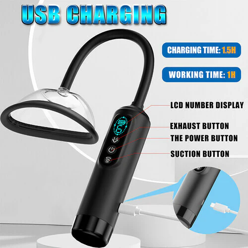 Tarzanee - Automatic Vacuum Nipple Pump & Vagina Pussy Pump With 5 Cups