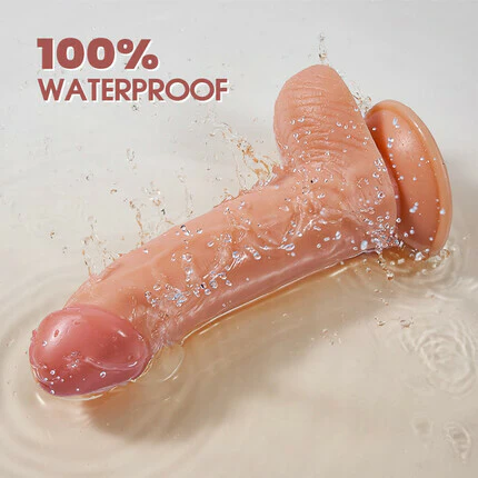 Tarzanee - Upturned Design Silicone Dildo with Suction Cup 7.67In