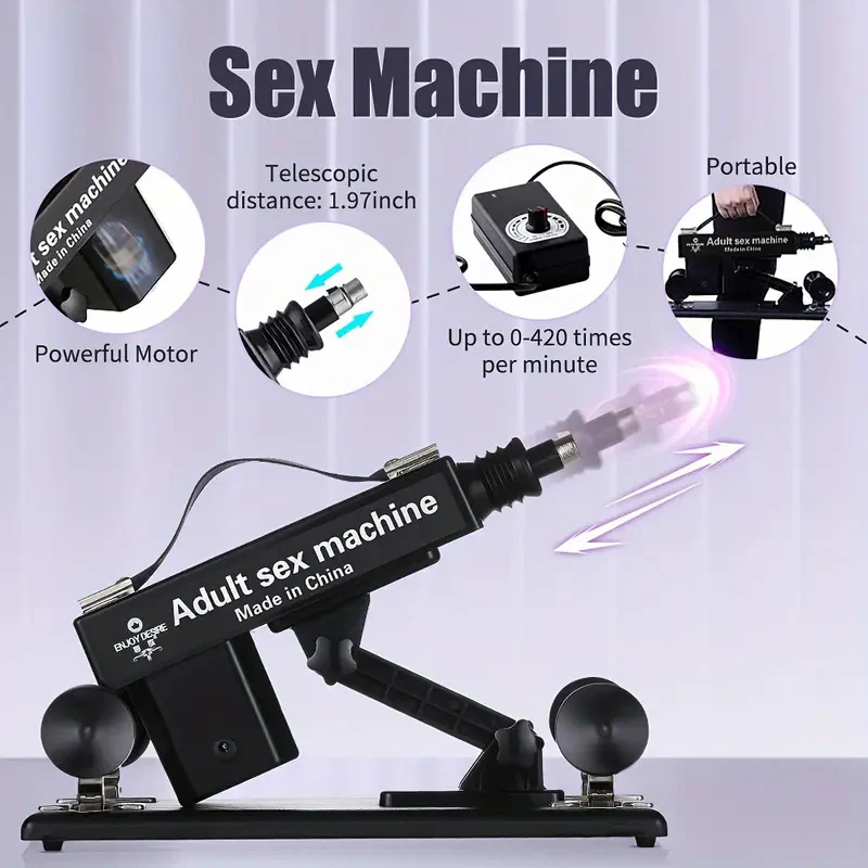 Ultimate Pleasure with Top-Rated Sex Machine 7 Accessories Automatic Thrust Anal Love