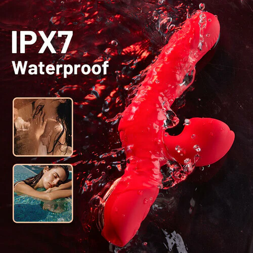 Tarzanee - 7 Thrusting Wiggling Rose Stimulator Vibrator