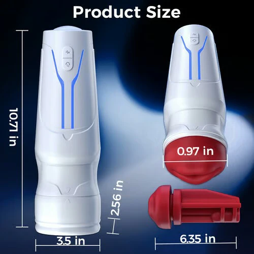 Soren - City Lights Red Sucking Mouth Vibrating Male Stroker