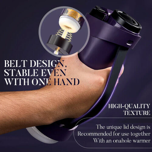 Tarzanee - Purple Driver 7 Thrusting Stable Belt Design Male Stroker Masturbator Adult Toy