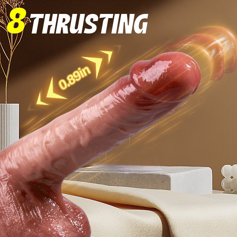 Tarzanee - UniFlex 8 Thrusting Heating G & P-spot Fun Dildo 7.87 in