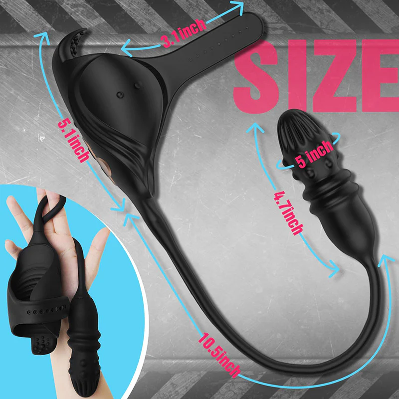 Tarzanee �C Thrusting & Vibrating Glans Trainer for Intense Penis and Anal Stimulation