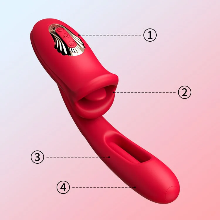 Tarzanee-Shaped Biting Soother with Vibration & Flapping