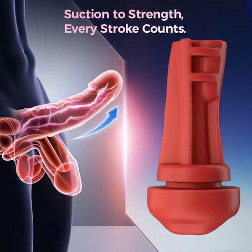 Soren - City Lights Red Sucking Mouth Vibrating Male Stroker