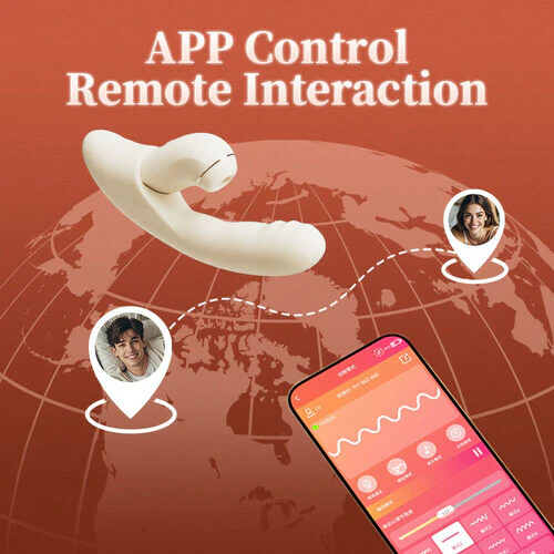 Tarzanee - 4 IN 1 APP Control Thrusting Sucking Heating G-spot Vibrators Detachable Stimulator