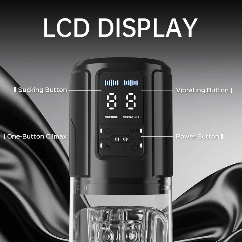 Iron Man - 9 Vibration & Sucking Automatic Blowjob Male Stroker