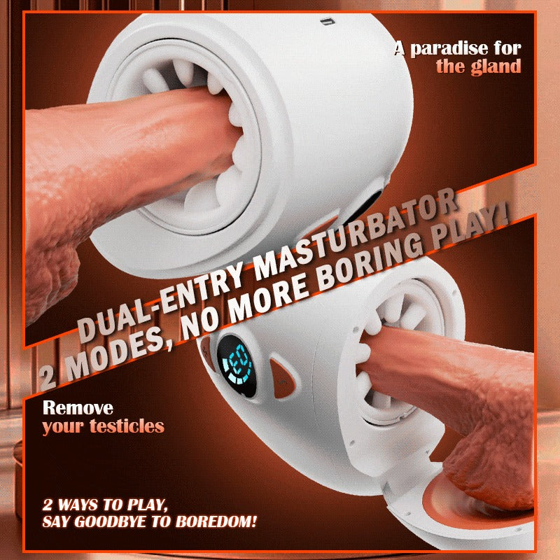 Tarzanee - Electric Male Masturbator with Rotating Piston, Glans Vibration & Testicle Massage