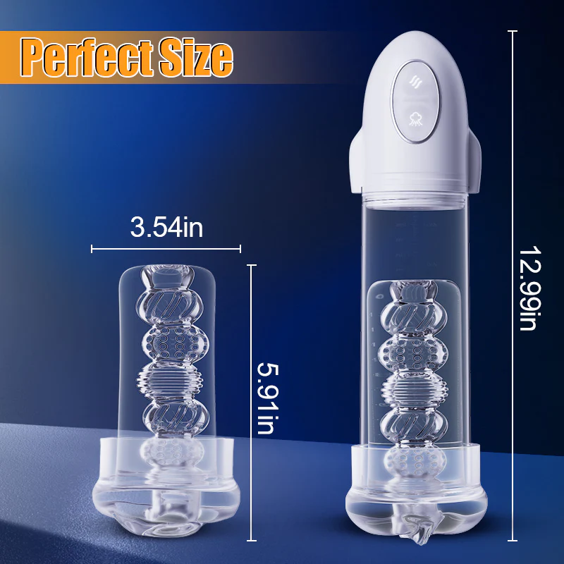 Tarzanee �C 3 Suctions 6 Vibrations Lifelike Feeling Long-Lasting Pleasure Penis pumps