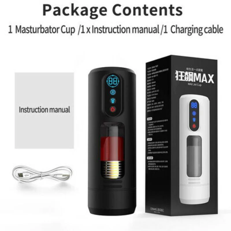 Tarzanee - 9 Telescopic Vibration Sucking Heated Aircraft Male Stroker