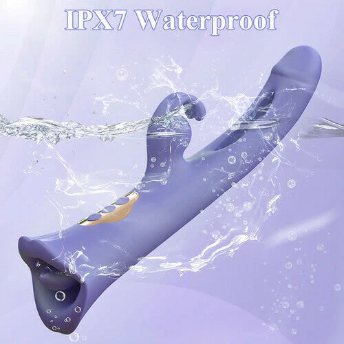 Tarzanee - Clit Nipple Anal Stimulation Rabbit Licking Vibrating Flapping 4 IN 1 Stimulator