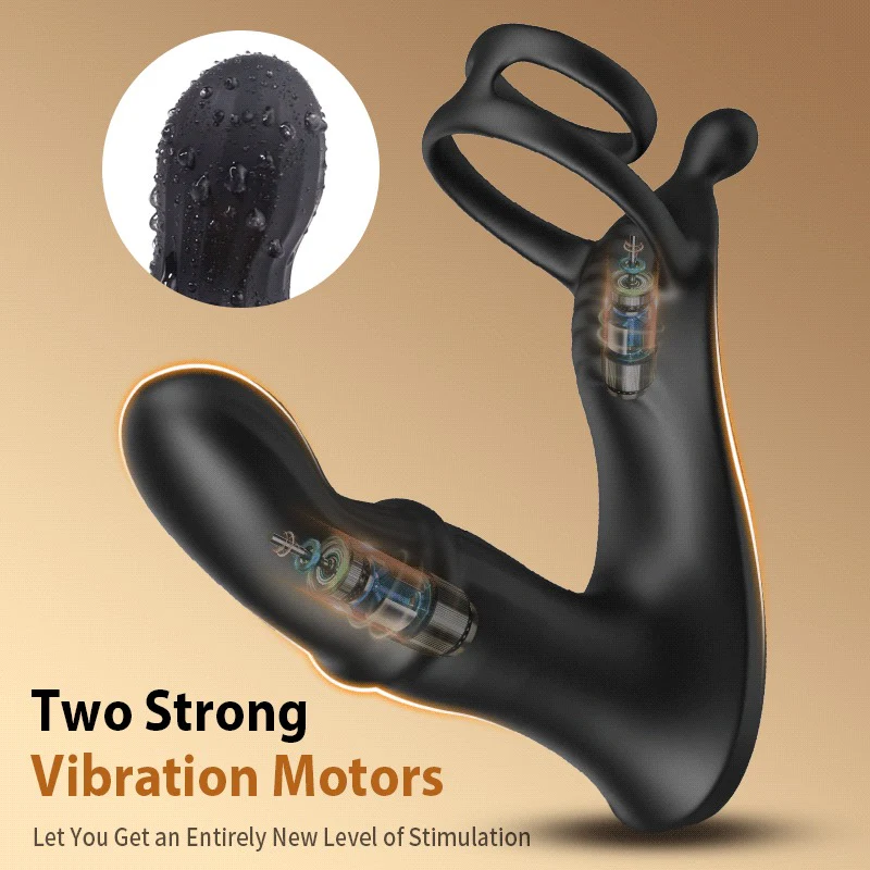 Tarzanee - Thrusting Prostate Massager With Double Cock Rings