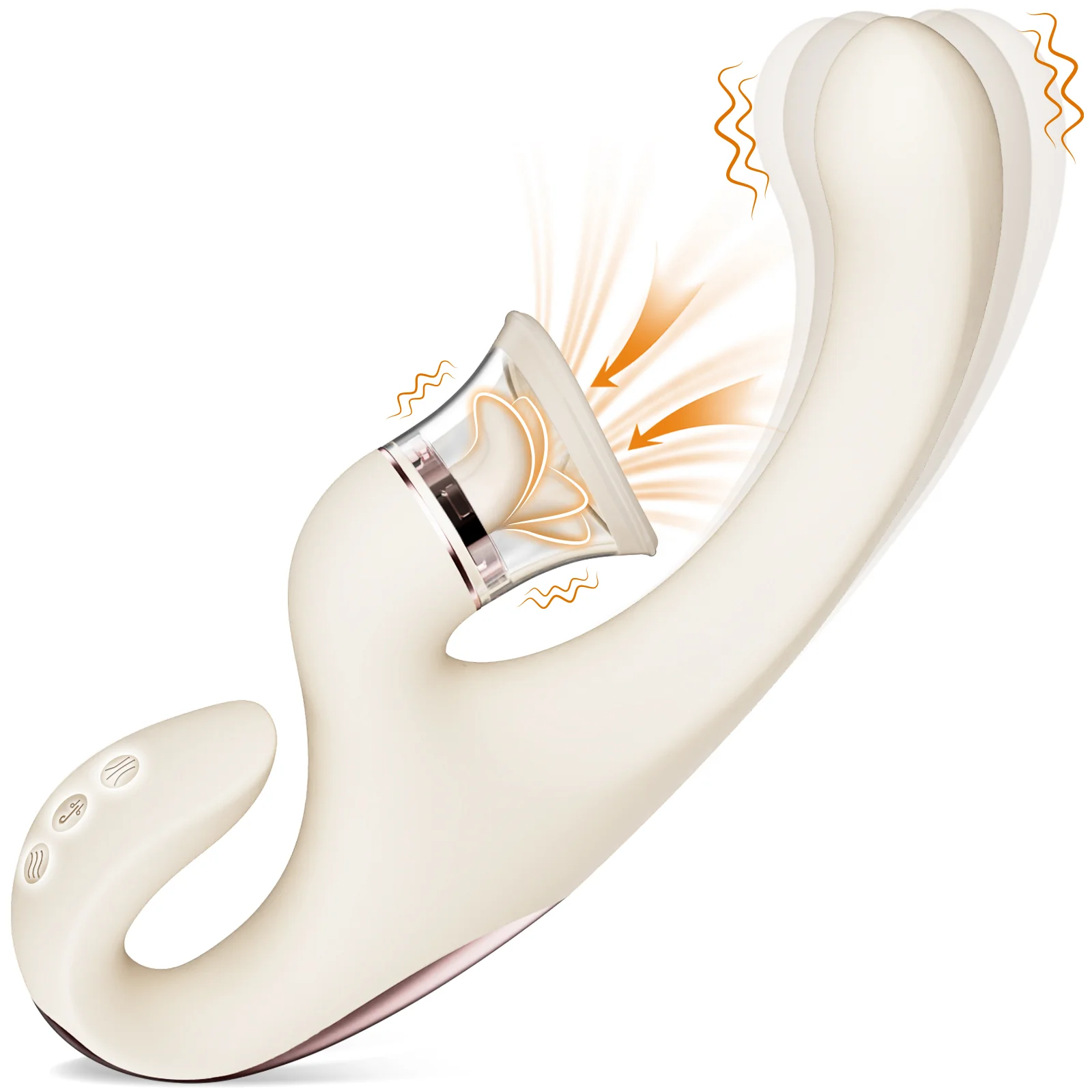 Sweetie Fox- Clitoral Arousal Tongue Licking Suction Vibration Triple Stimulation Vibrators