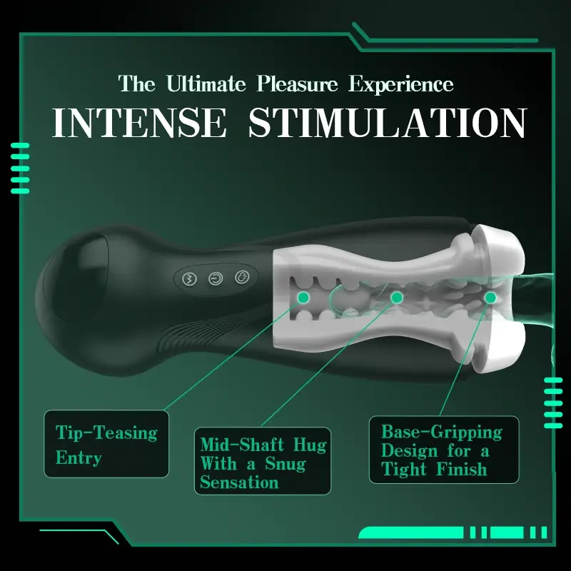 SolaceX - Intense Suction & Vibration Pleasure Male Stroker Masturbator
