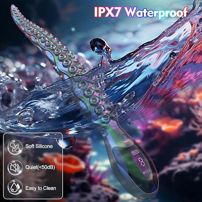 Tarzanee - Octopus Tentacle Clitoral Lifelike Monster Vibrating Dildos