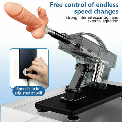 Tarzanee - Automatic Heating Swinging Vibrating Sex Machine with Dildo 14.6 Inch