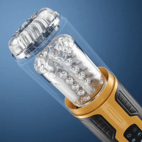 CREAMPIE - 5 IN 1 Licking Massage Thrust Rotation Vibrating Burst Stroker