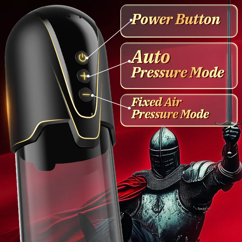 Red Fury Armour Tarzanee �C 9 Suctions Penis Pump with Lifelike Mouth & Textured Tunnel